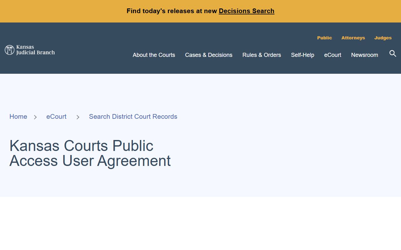 Osborne County court records public access portal user agreement
