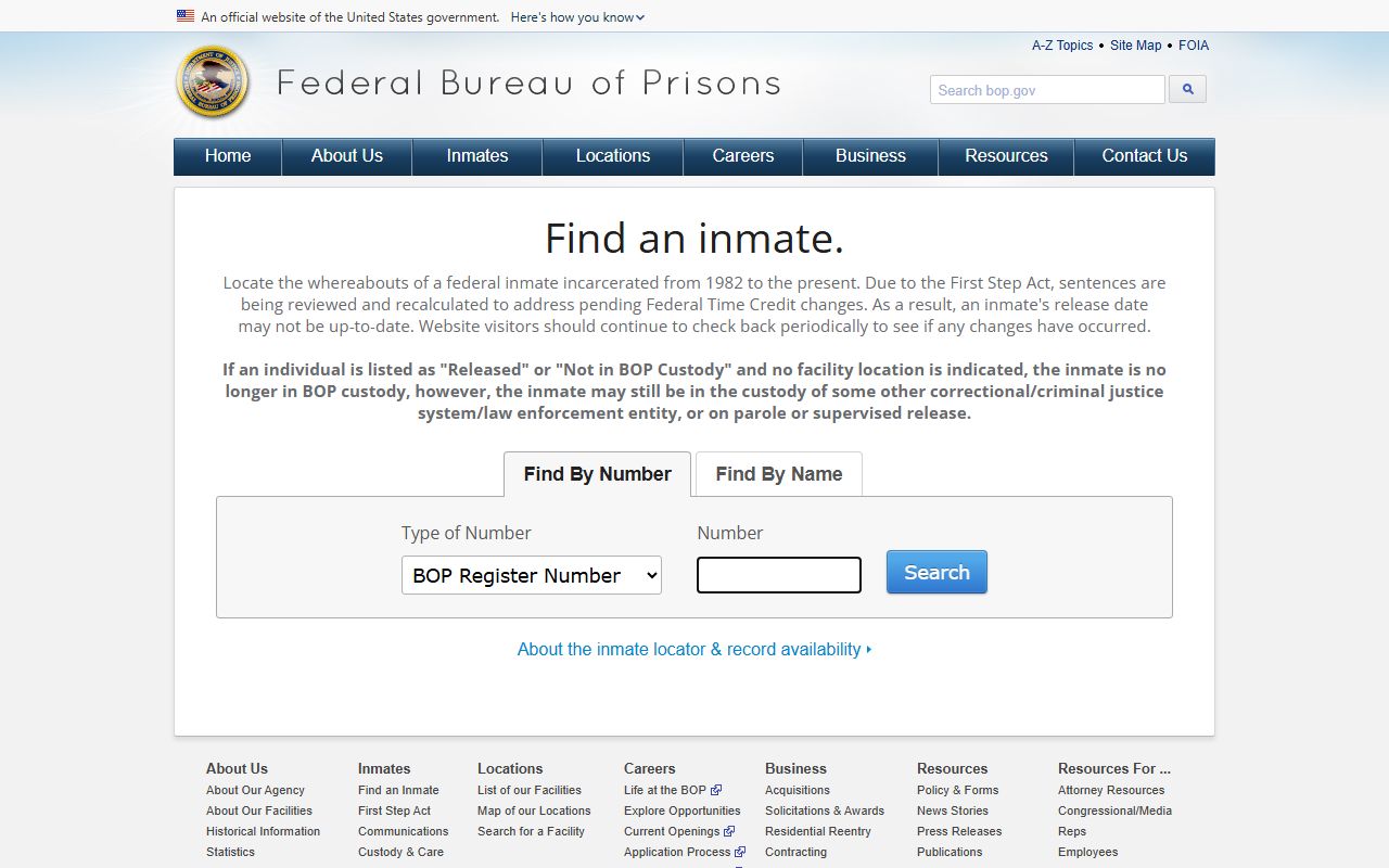 Osborne County criminal court records federal inmate locator