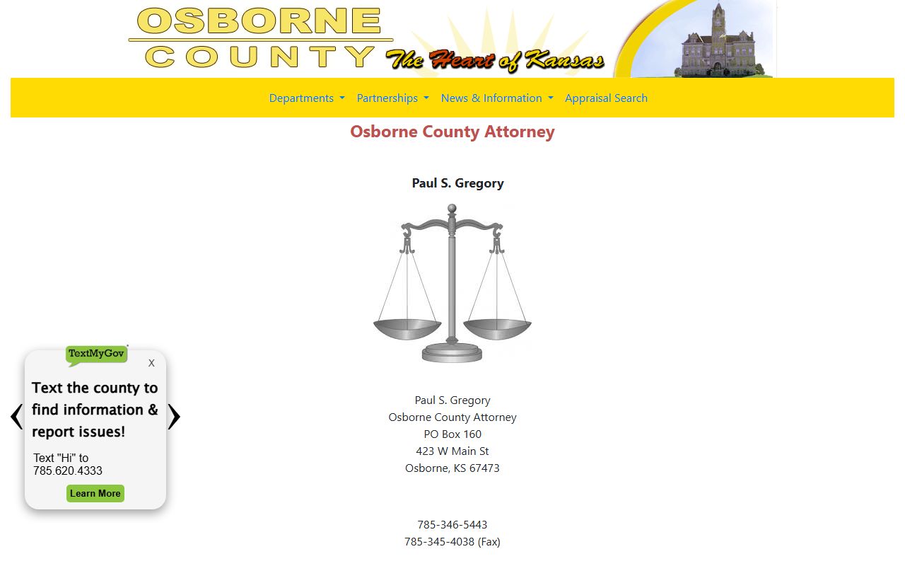 Osborne County criminal court records county attorney source