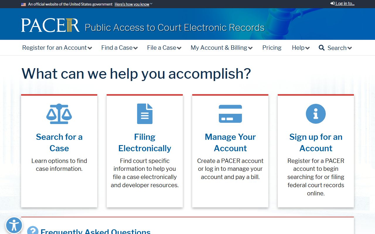 Osborne County District Court compared with PACER federal records access