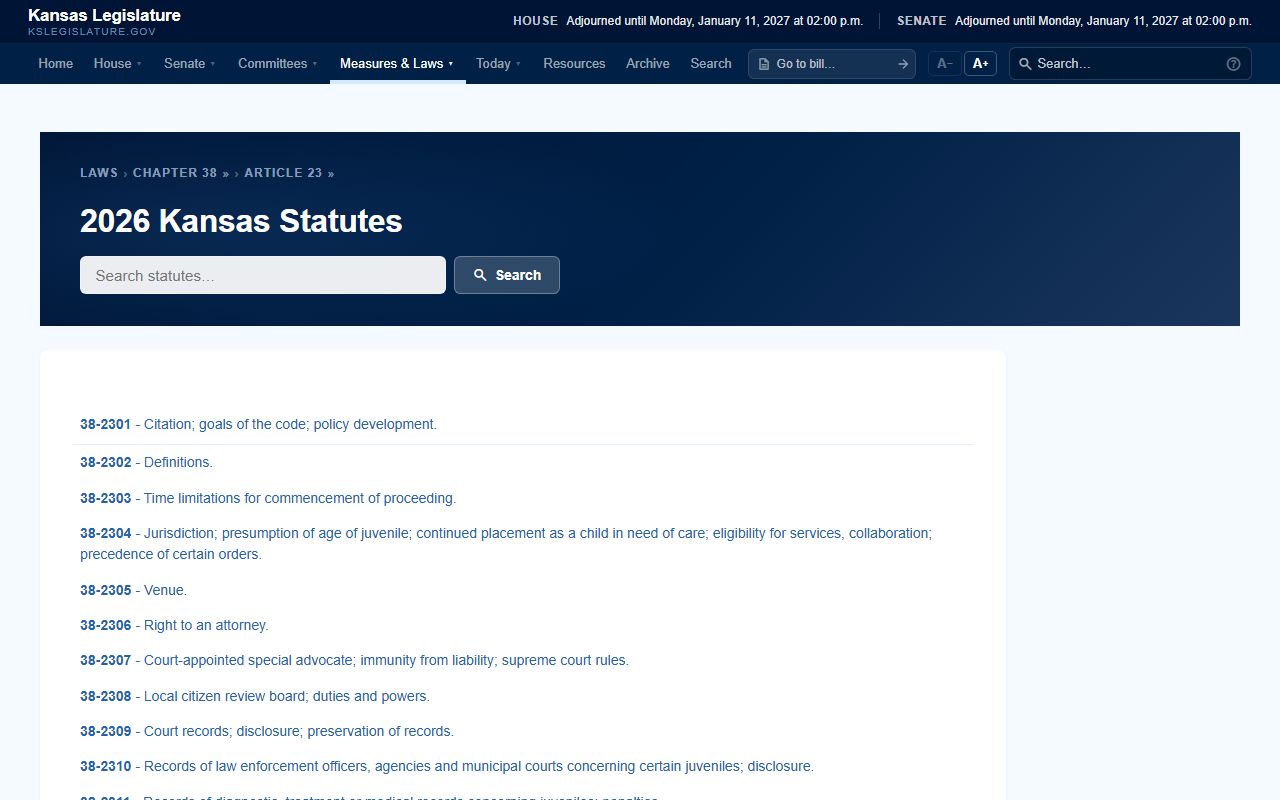Osborne County probate records and Kansas juvenile justice article access rules